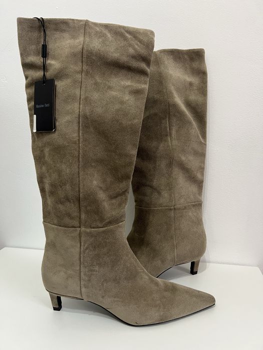 Cizme de piele Massimo Dutti
