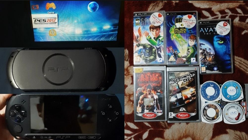 Vând psp street în stare bună impecabil model 1004 cu 10 funcționabil