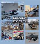 Remorca de inchiriat, platforma 750 kg, Spargator lemne 35 T
