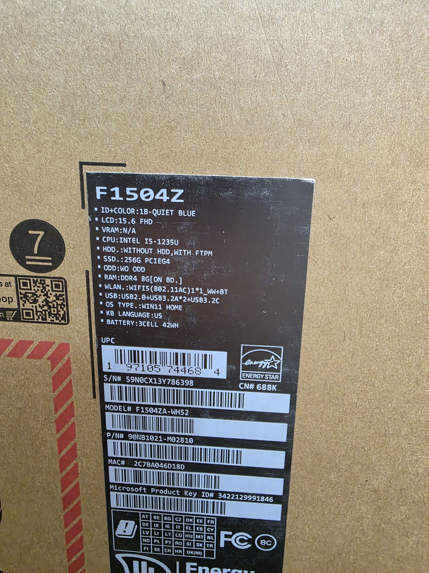 Yangi noutbuk!Core i5 12-pokoleniya 256 nvme 8 gb hdd.Korobka dokument
