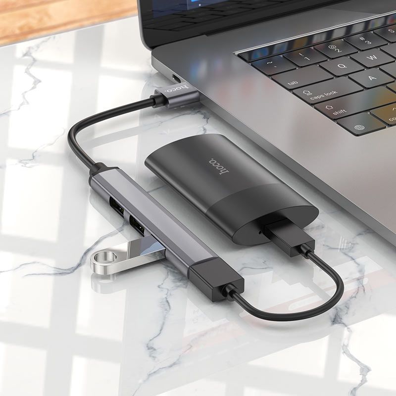 Hoco HB26 USB хаб 4-в-1  USB3.0+USB2.0*3