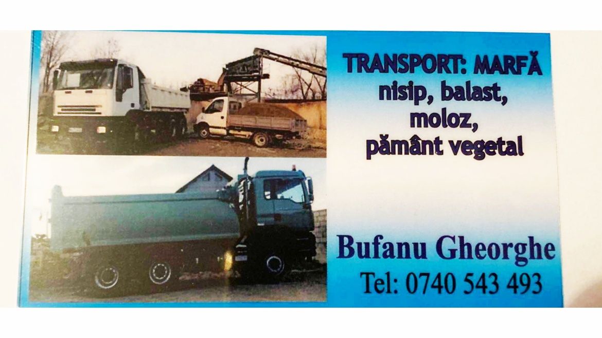 Transport Balast,Nisip,Sort,Pamant sau Închiriez
