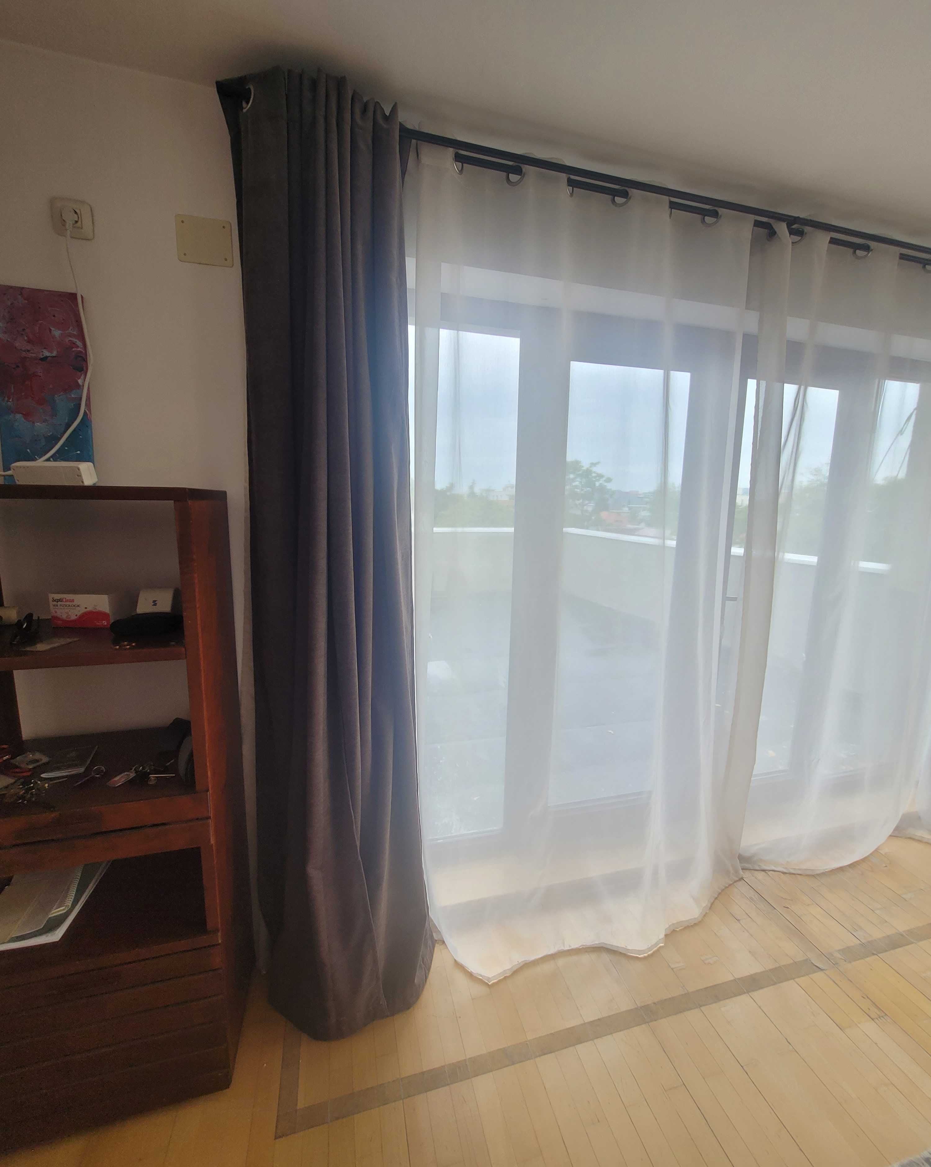 Set draperii blackout  (4buc)+perdele (2buc) pentru dormitor si living