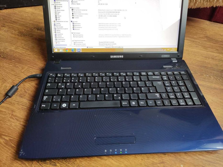 15.6" лаптоп Samsung R580, i3-370M, ATI HD5470 1GB
