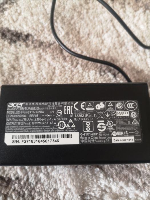 Alimentator laptop acer