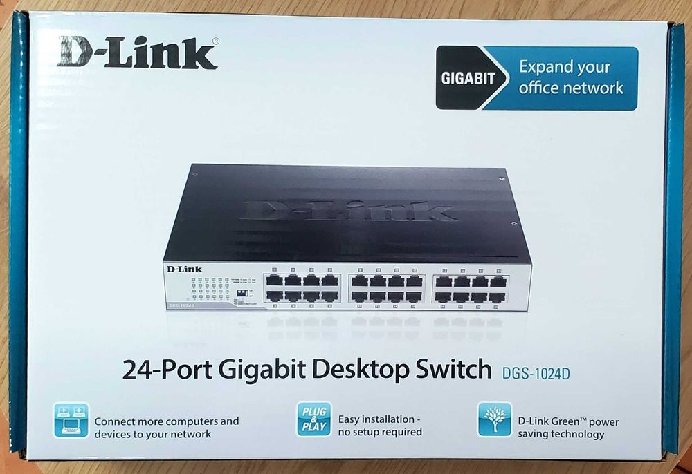 Суич: D-Link DGS-1024D - 24-Port Gigabit