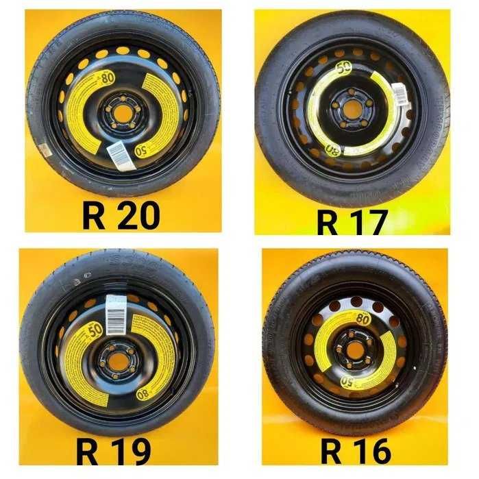 Roată rezervă Audi A3 A4 A5 A6 Q3 Q5 Q7, Volkswagen Tiguan, Skoda