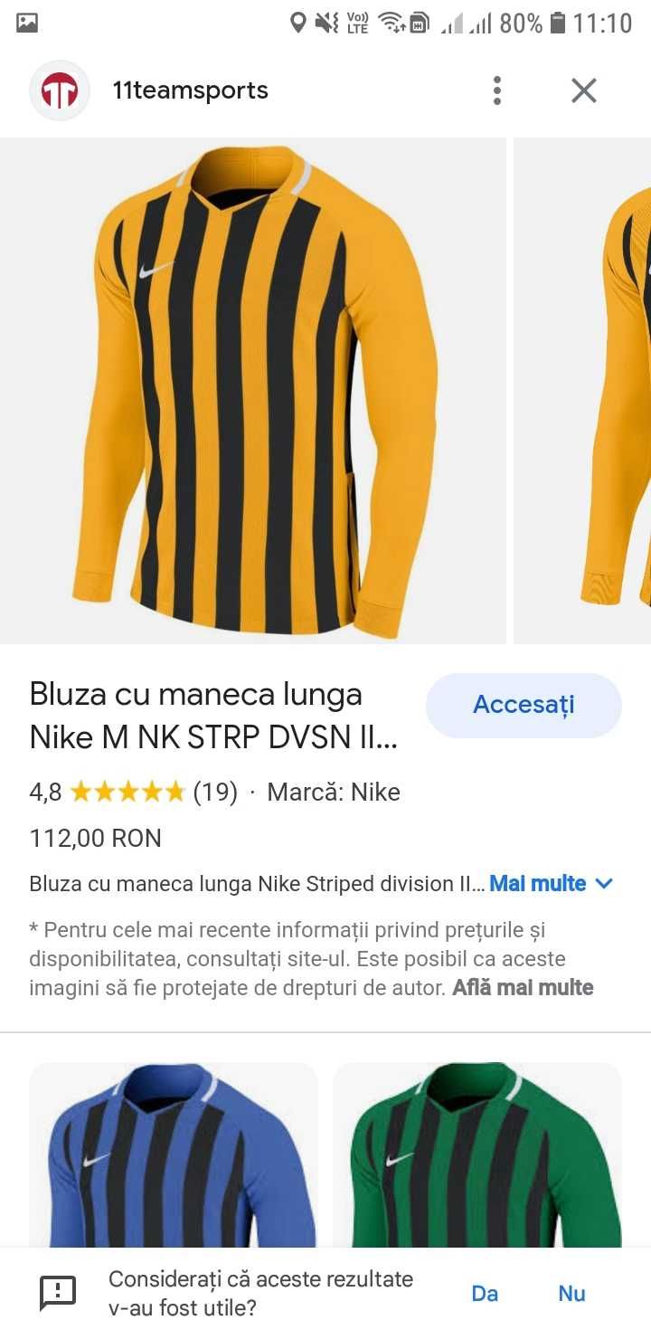 bluza cu maneca lunga Nike copii/fotbal/noua
