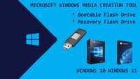 Microsoft Windows 10/11, USB Bootable/Recovery Drive Key