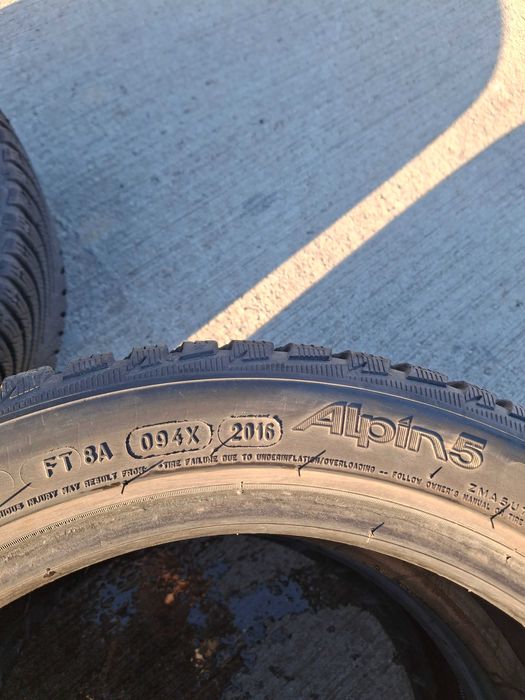4бр. зимни гуми 225/45/17 Michelin Alpin 5