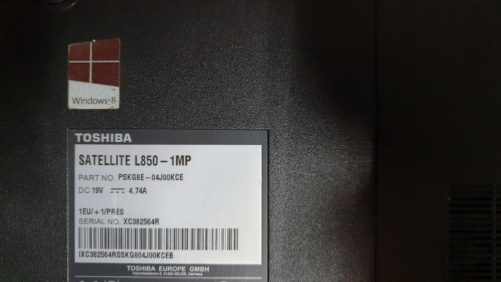Dezmembrez laptop Toshiba satellite L850-1MP i5