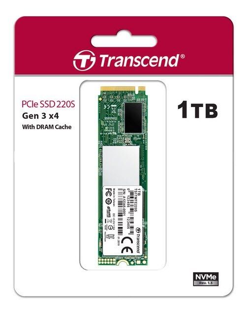SSD 1TB M2 Transcend 220S PCIe. Gen 3 x 4
