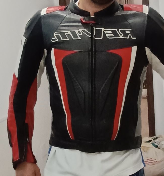 Geaca de piele moto Rev'it