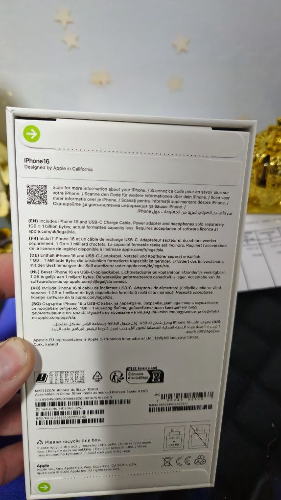 iPhone 16 BLACK 128GB NOU Sigilat 0 Minute.Garatie 24 Luni+Factură