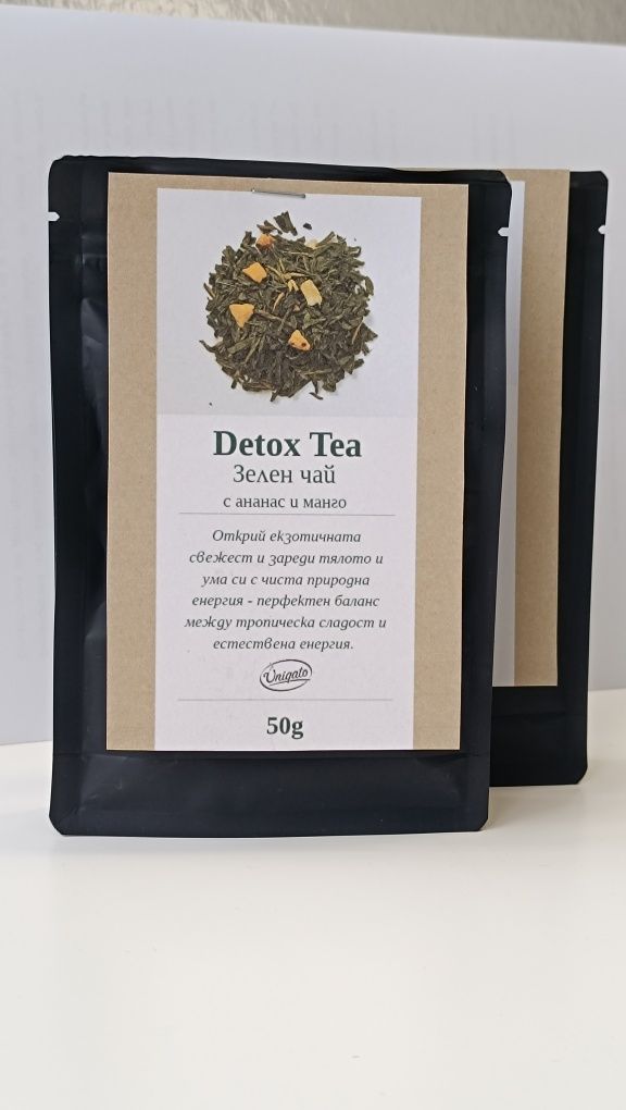 Detox Tea - Зелен чай с Ананас & Манго