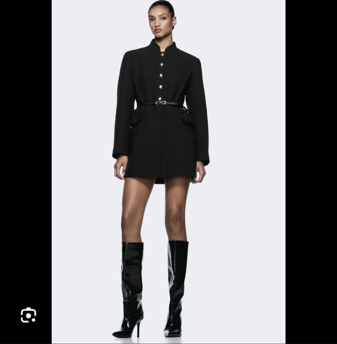 Дамско палто ZARA със съдържание на вълна.