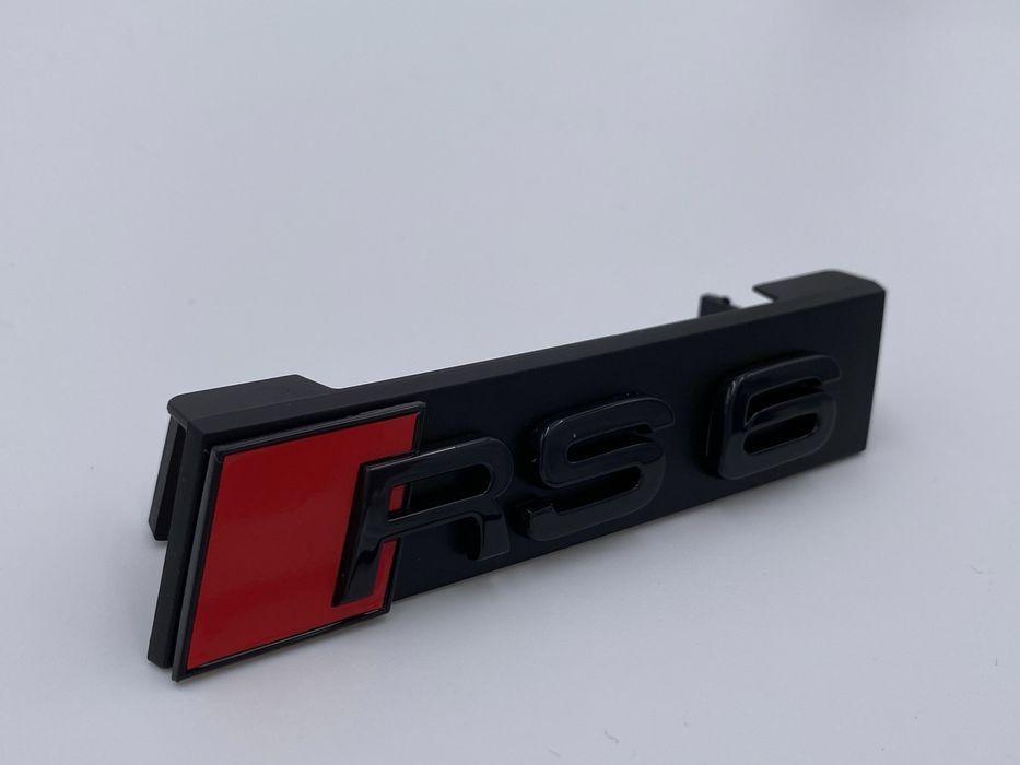 Emblema Audi RS 6 grila negru