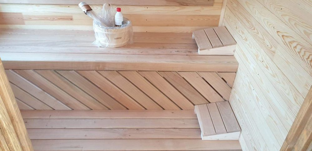 Saune personalizate, traditional-finlandeze, molid masiv, Harvia