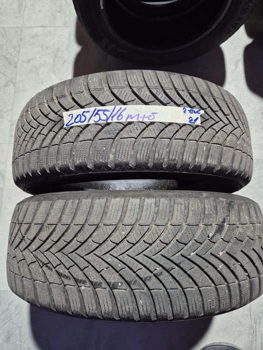 Vând cauciucuri seturi de câte 2buc 205/55/16 M+S imp Germania