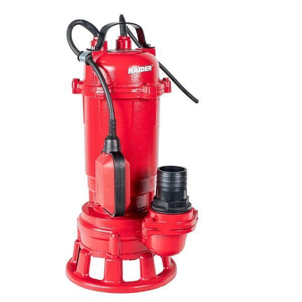 Потопяема помпа за мръсна вода с чопър 1100w 1" 300 л/мин 13 м raider