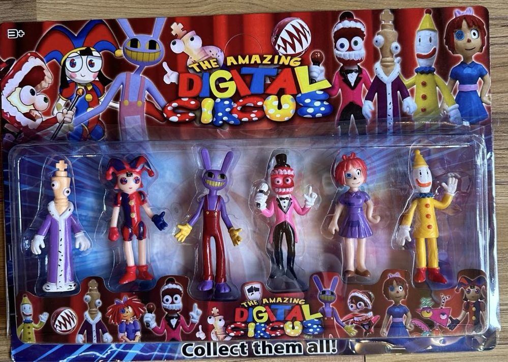 Set cu 6 figurine din Amazing Digital Circus