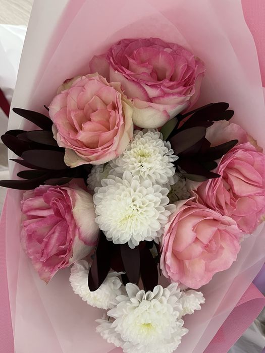 Букет сделанный в нежной композиции