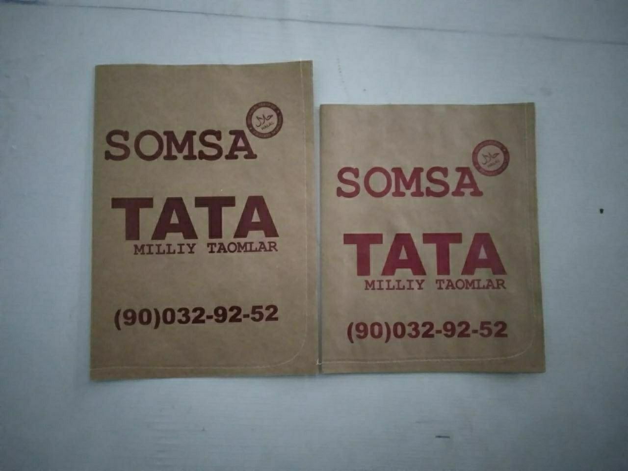 Somsa gumma uchun qogʻoz paketlar