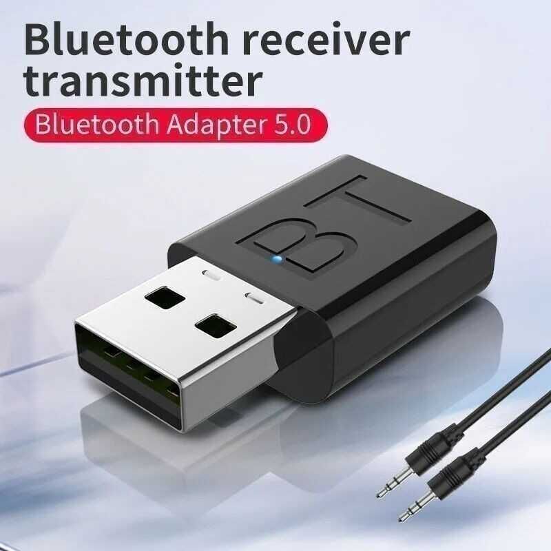 Адаптер 2 в 1, 3.5 мм AUX - USB, Bluetooth 5.0