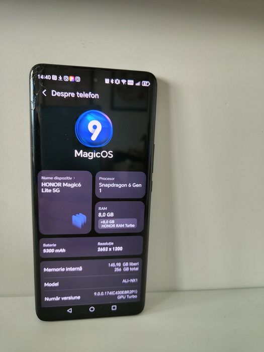 Honor Magic 6 Lite , Black/Negru