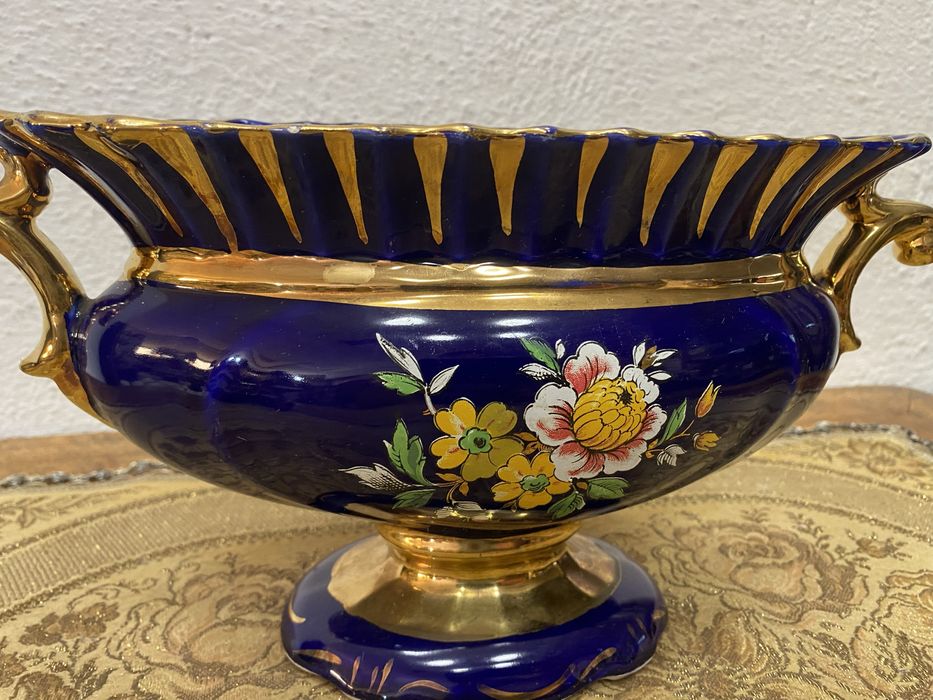 Италианси порцеланов съд ваза - жардиера