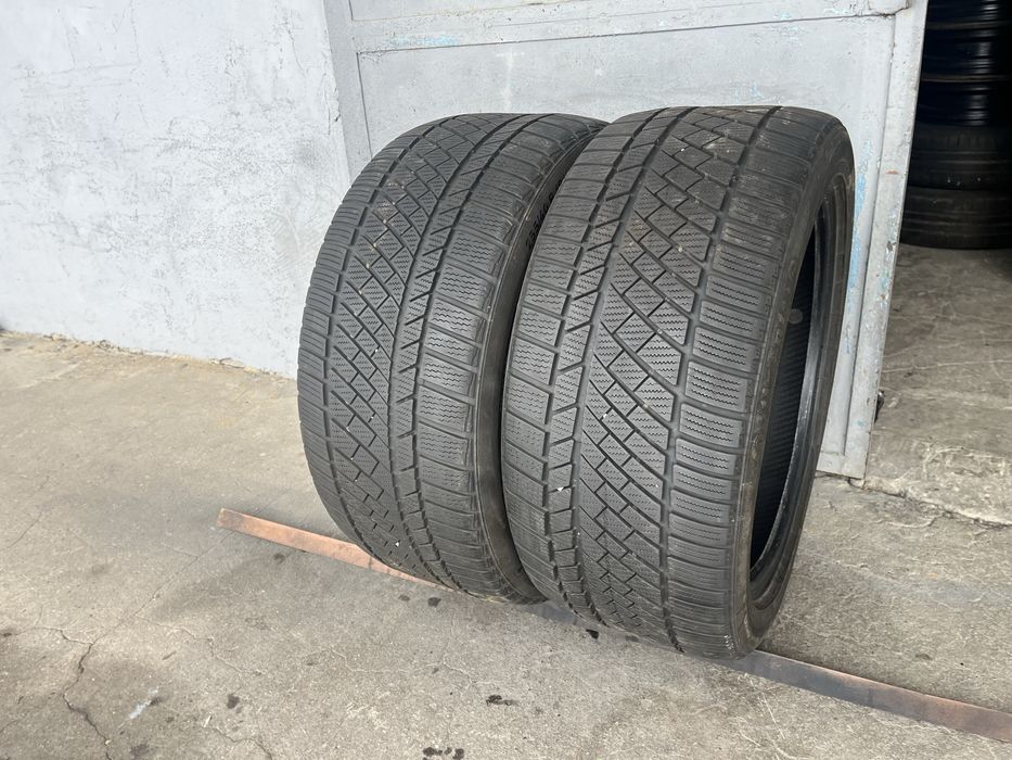 2 бр. зимни гуми 255/40/18 Continental 5/6 mm DOT 4214