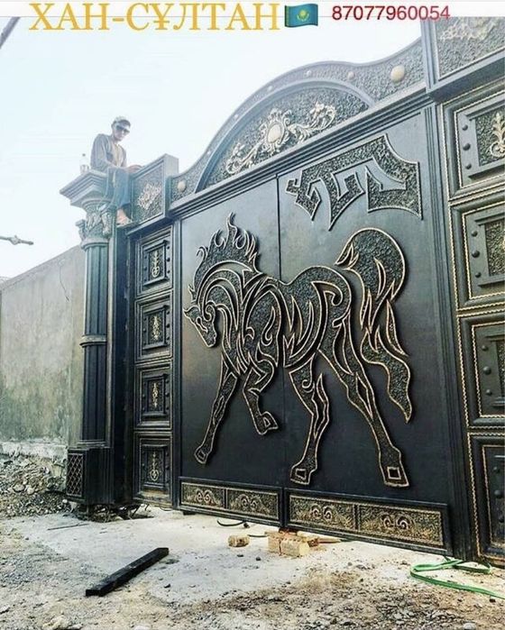 Арка Навес Ворота Готовые и на заказ Какпа. Калитка. Дарбаза. Качеля.