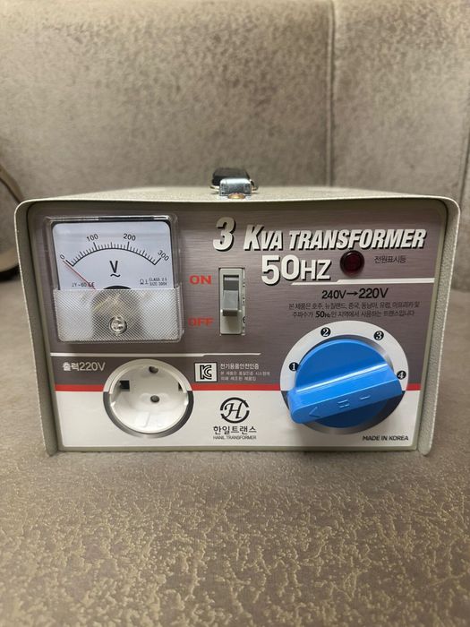 Трансформатор 3kVa 50Hz (240–220v)