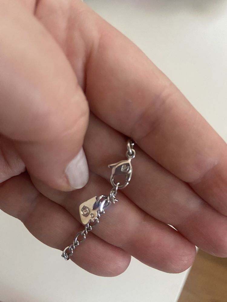 Колие с Розово цвете Swarovski с малки цветни кристали