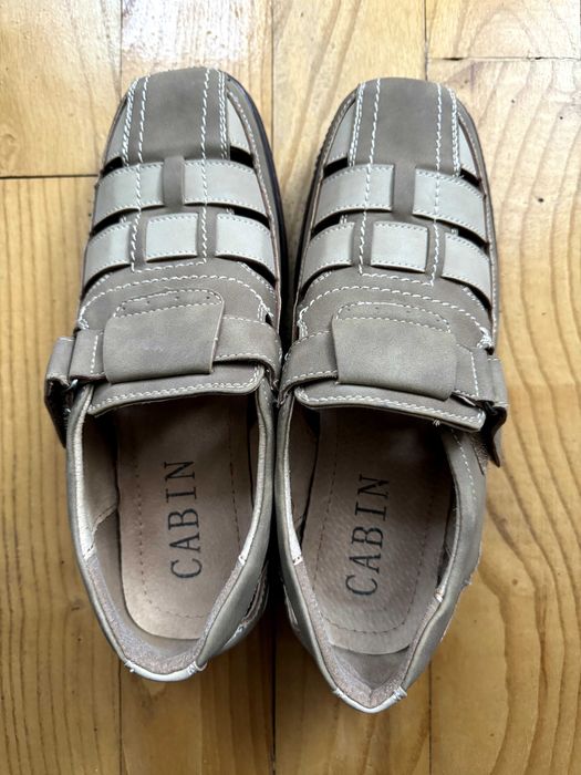 Vand pantofi/ sandale noi pentru barbati, interior de piele, marime 40