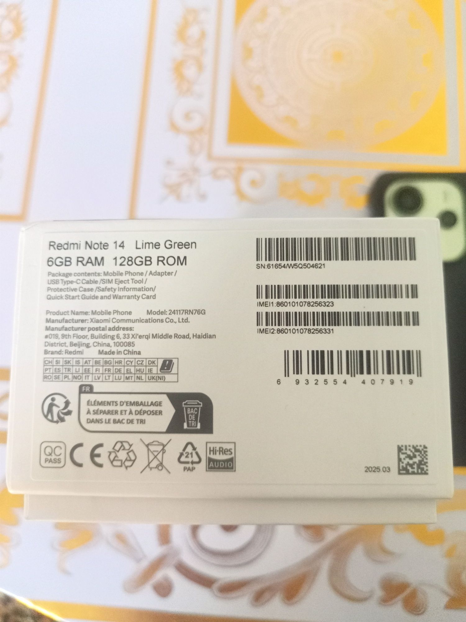 Продается Redmi note 14