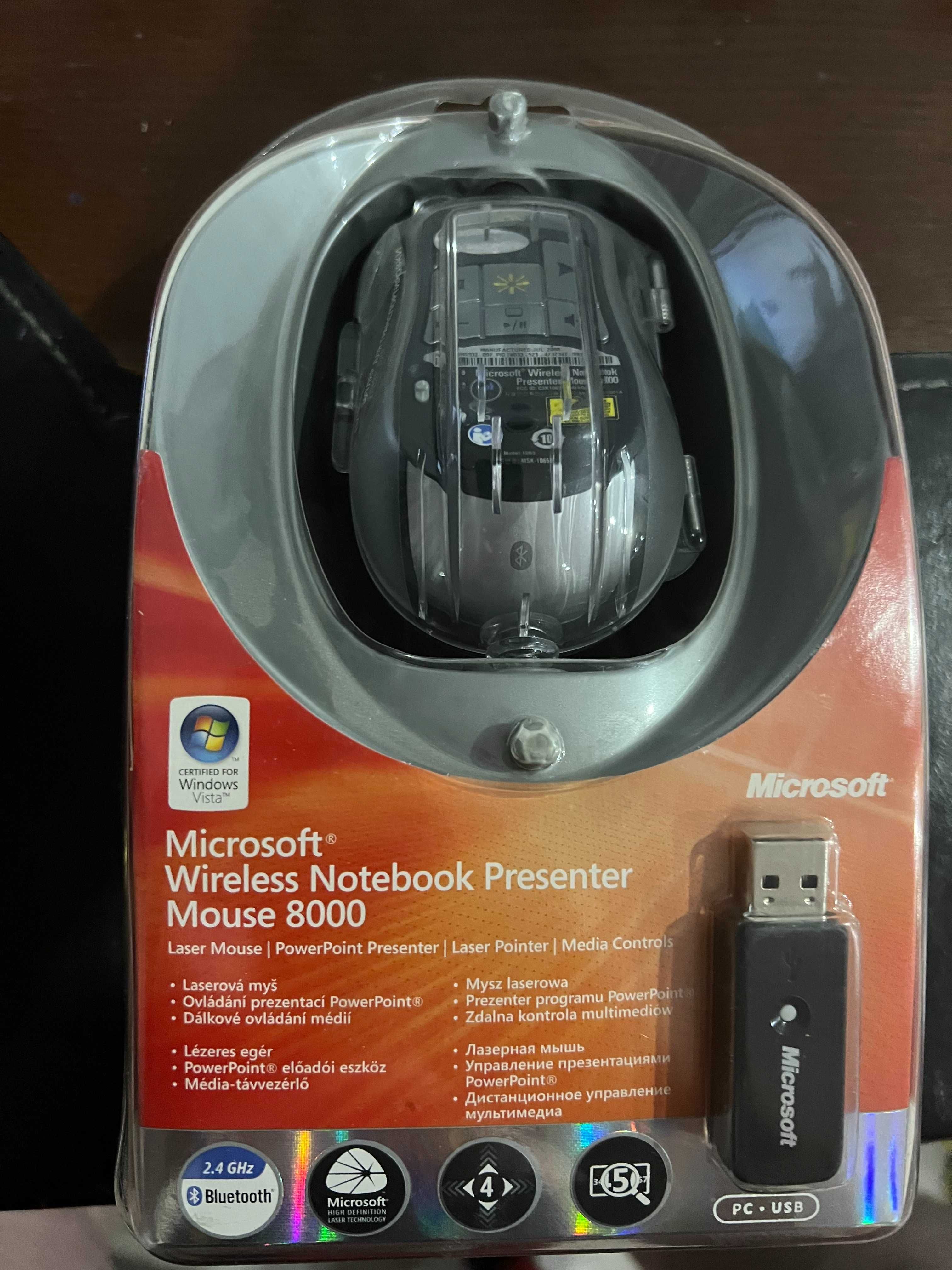Беспроводная мышь Microsoft Wireless Notebook Presenter Mouse 8000