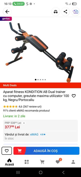 Vand aparat fitnes