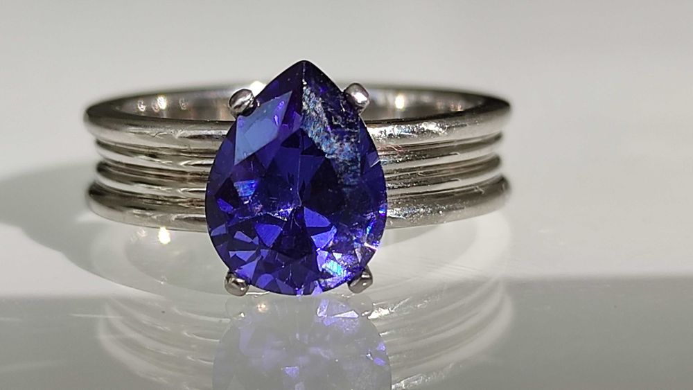 Inel platina si 5A Tnzanite