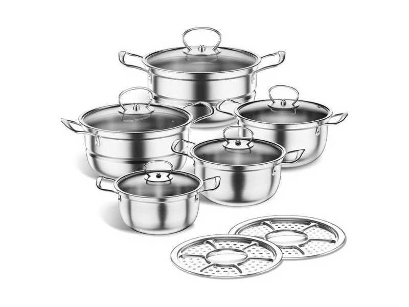 Комплект Тенджери от Неръждаема Стомана Mihoho GG2503