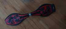 waveboard rosu cu model dragon