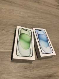 Iphone 15, verde si albastru, negre sigilate