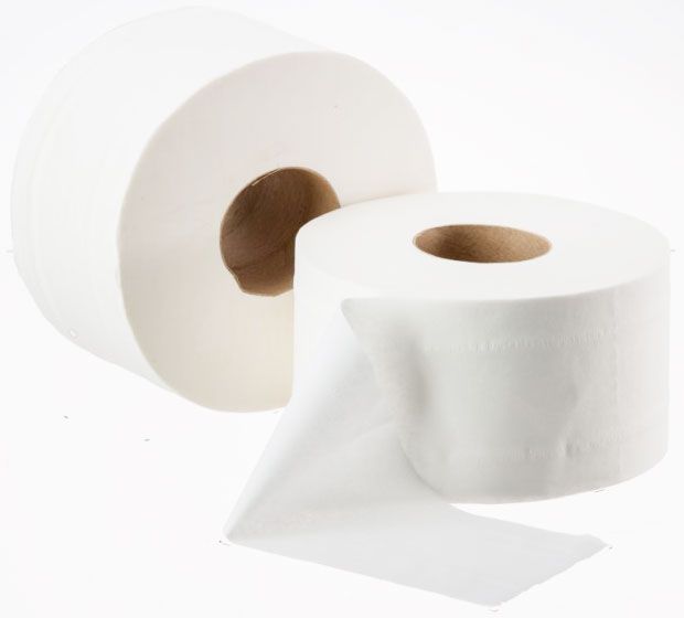 Туалетная бумага Jumbo (Джамбо) 150м, 12 рул, 2х слойная белая