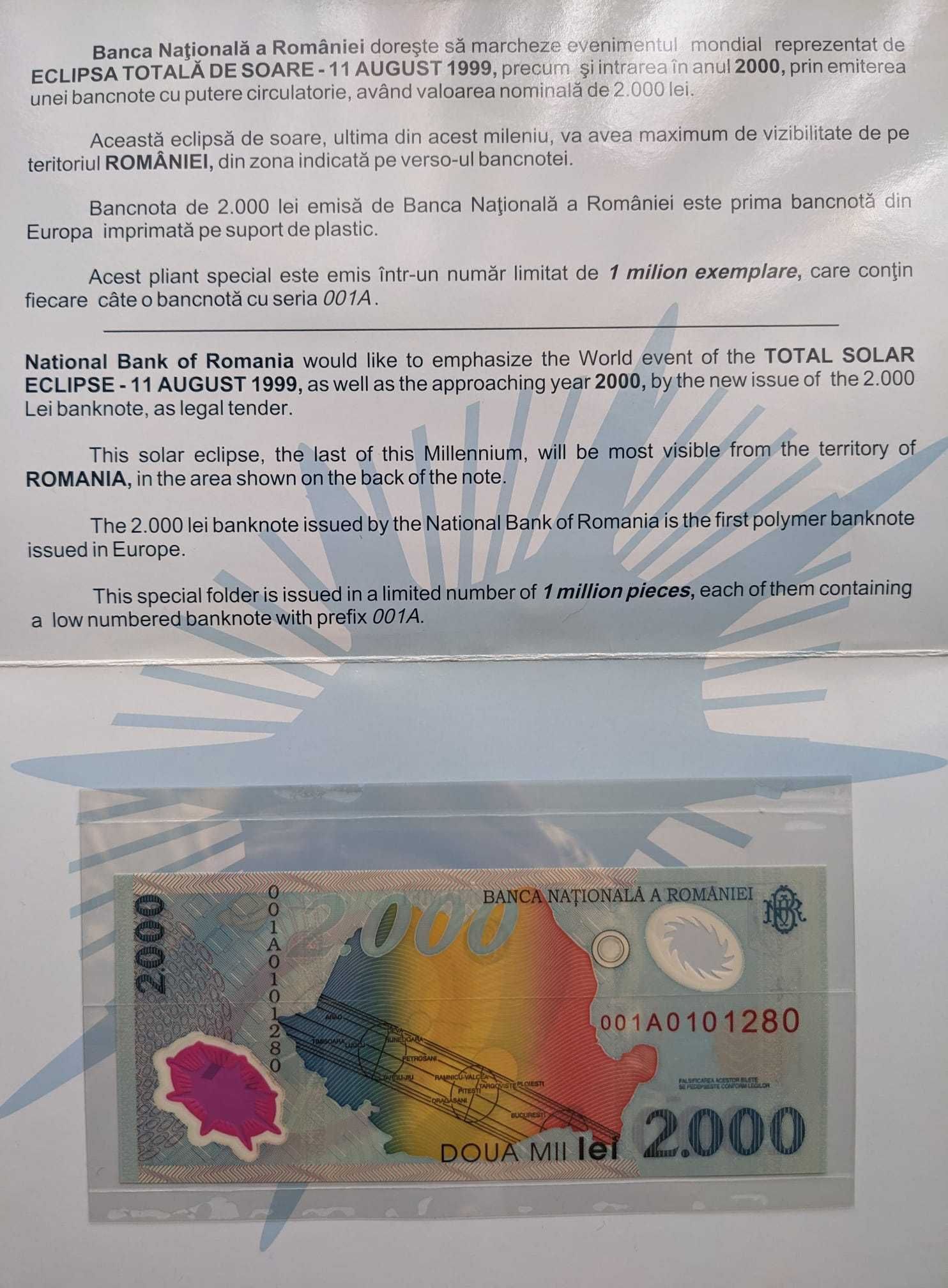 Bancnota eclipa solara 1999