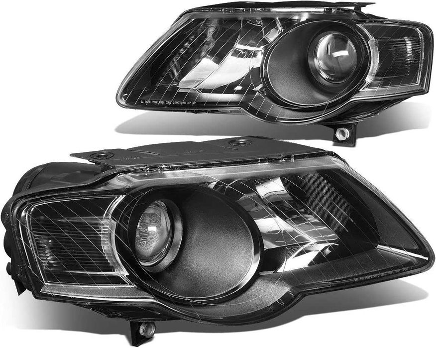 Faruri VW Passat B6 Lupa Fundal Negru DEPO