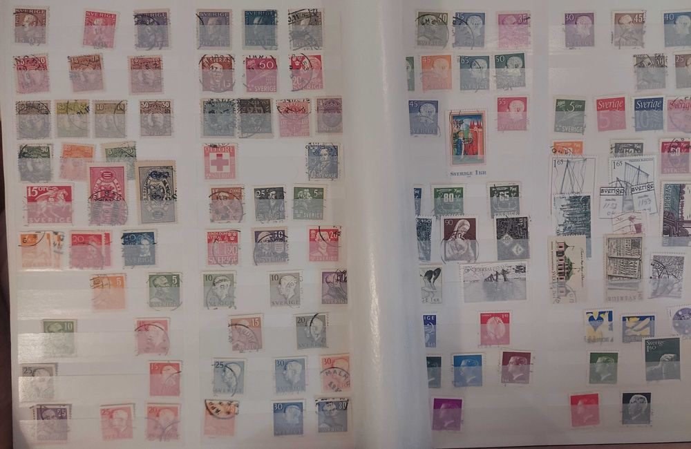 Clasor format A4 cu timbre straine Norvegia+Bonus