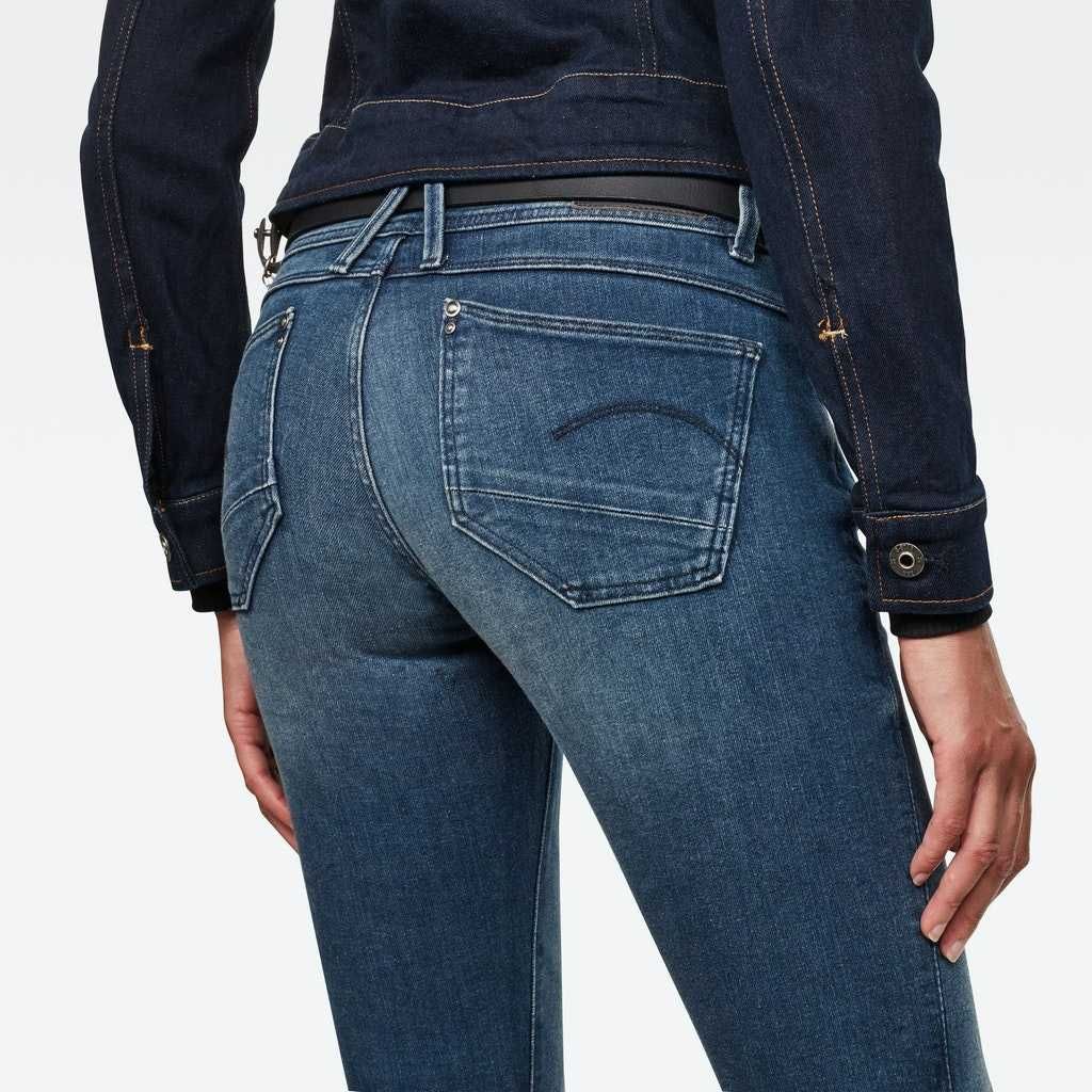 НОВИ G-Star RAW Lynn Mid Waist Skinny Jeans ОРИГИНАЛНИ дамски дънки 27