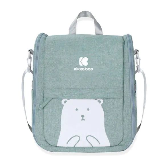 KIKKA BOO Преносимо бебешко легло - раница 2в1 BEAR MINT