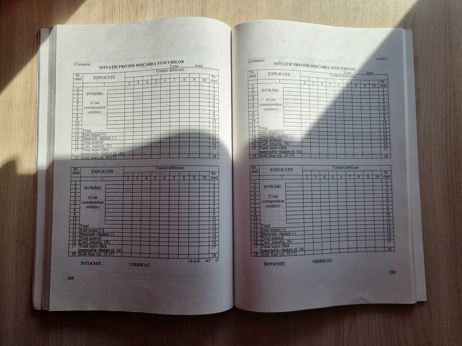 Carte Ministerul Finantelor - Norme metodologice - FORMULARE contabile