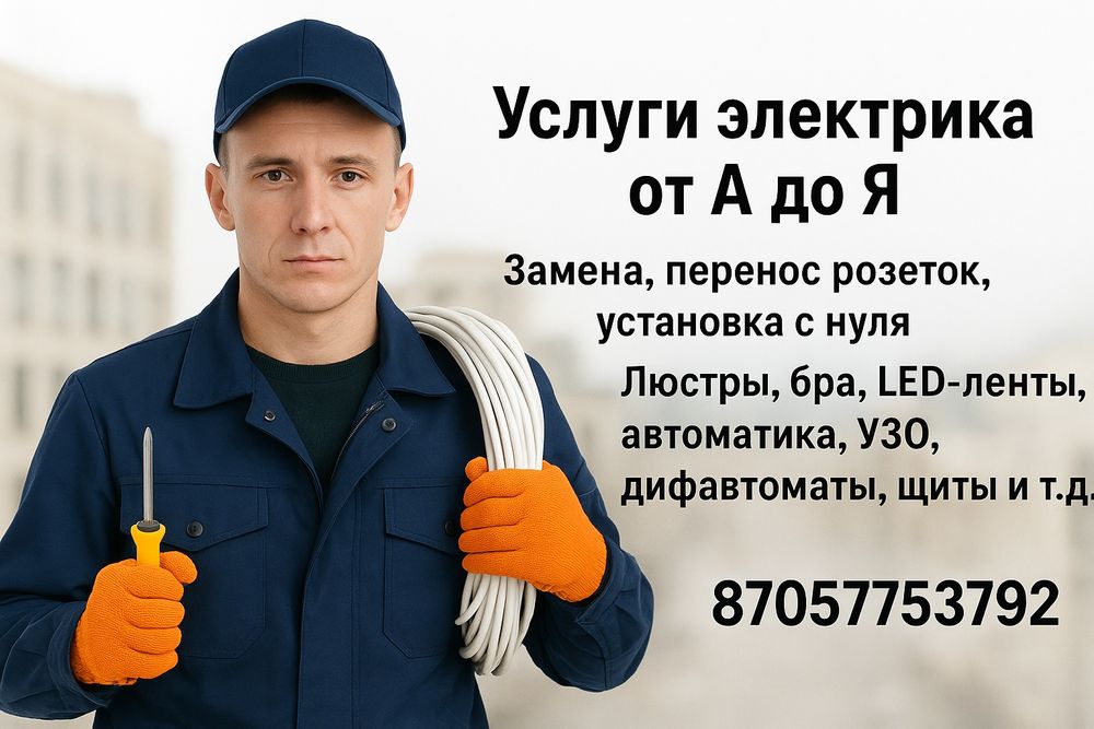 Услуги электрика